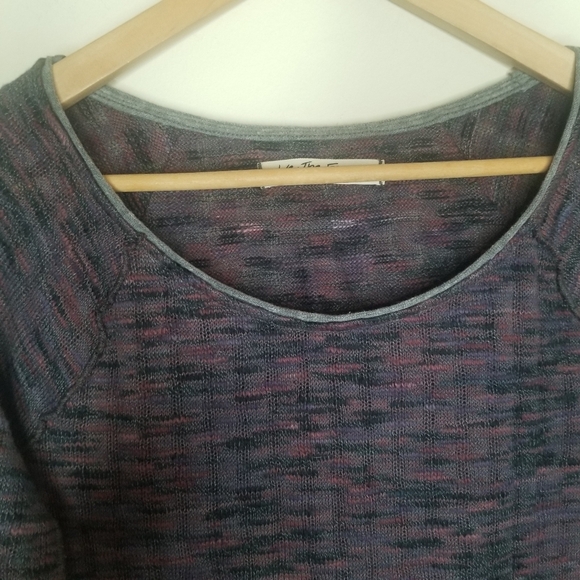 FREE PEOPLE WE THE FREE NWT Spaced Out Scoop Neck Long Sleeve Knit Shirt - Picture 8 of 14